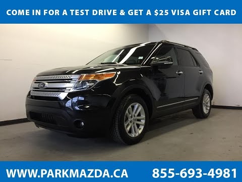 BLACK 2013 Ford Explorer XLT  Review Sherwood Park Alberta - Park Mazda