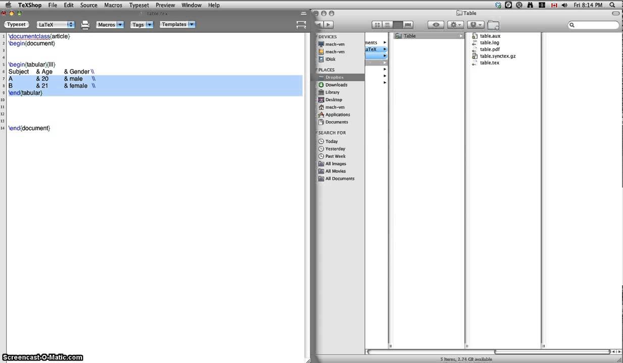 Tutorial 5  table environment | LaTeX Tutorials