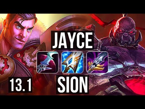 JAYCE vs SION (TOP) | 2.6M mastery, 6/1/6, 800+ games | EUW Master | 13.1
