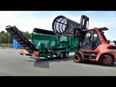 Komptech Primus Mobile Drum Screen - Removal of Screen