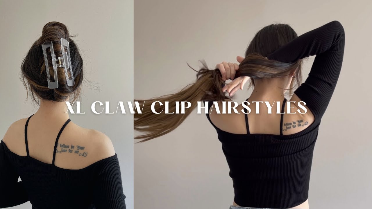 Watch video XL Claw Clip Hairstyles For Long Hair Now XL Claw Clip Hairstyles For Long Hair