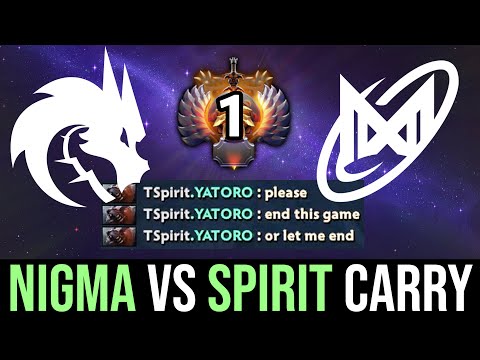 Nigma vs Team Spirit — Yatoro vs iLTW, ALLCHAT Trashtalk with teammate