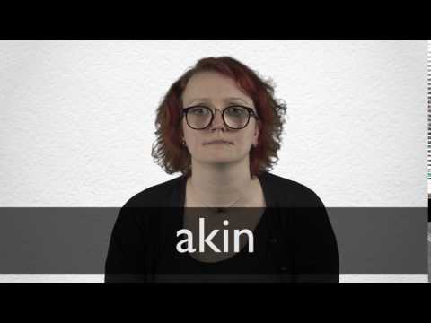 How to pronounce AKIN in British English