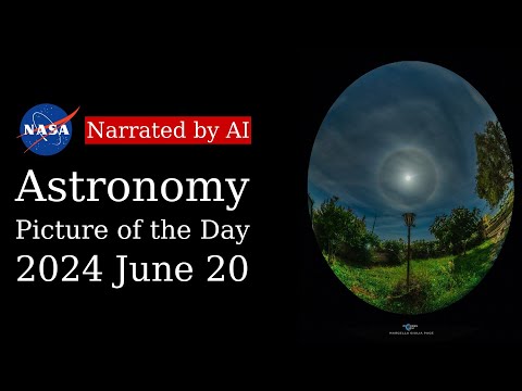 APOD: 2024-06-20 - Sandy and the Moon Halo (Narrated by Joanna)