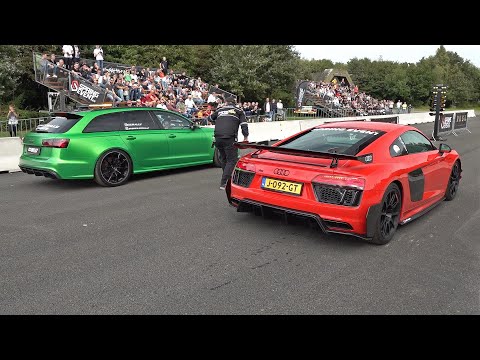 Audi R8 V10 Plus Performance Parts vs ABT Audi RS6-R Avant