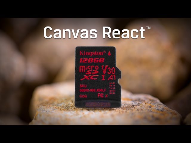 Video Teaser für microSD-Karten Klasse 10 - Canvas React - Kingston Technology