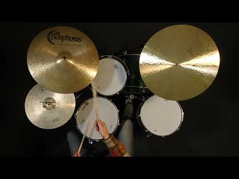 Used Bosphorus Traditional Ride Cymbal 19" w/Rivets 1980 grams - Good image 5