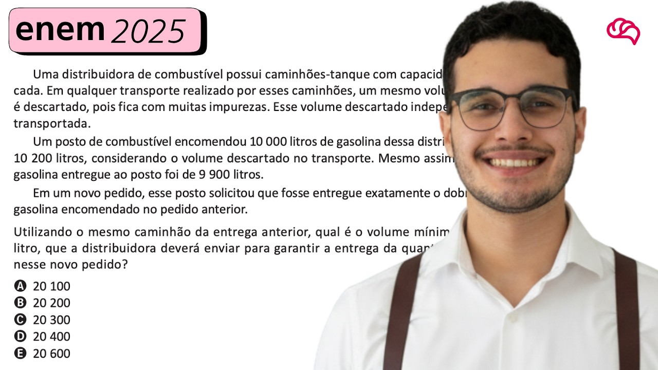 Resolução em Vídeo — Questão 141 ENEM 2025