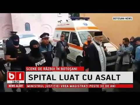 STIRI B1TV- SCENE DE RAZBOI LA UN SPITAL DIN BOTOSANI, ROMII AU ATACAT MEDICII