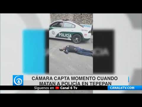 Cámara captan cuando matan policía en Tepepan