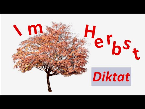 Learn German (A1-A2) with a dictation: In autumn