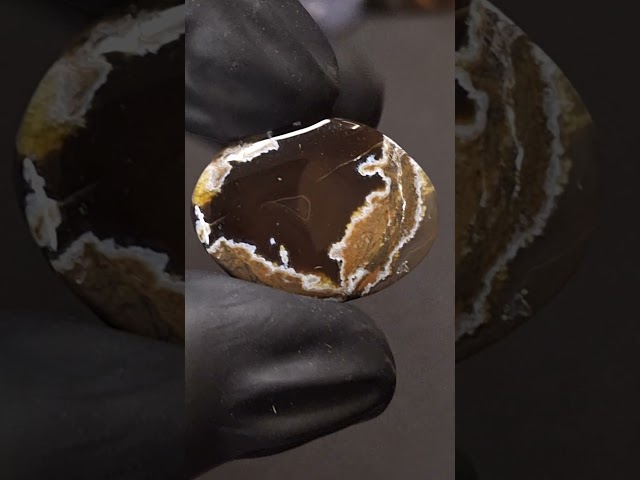 حجر عقيق خرائطي تمري طبيعي