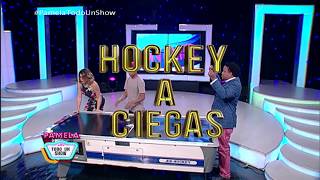 Pamela y Correa juegan hockey, pero a ciegas… – Pamela Todo Un Show