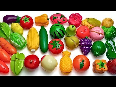 Seltsamerweise befriedigend | Schneiden von Obstgemüse, Tomate, Pfirsich, Mais | Plastik & Holz