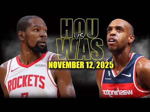 Houston Rockets vs Washington Wizards Full Game Highlights - November 12, 2025 | NBA Season