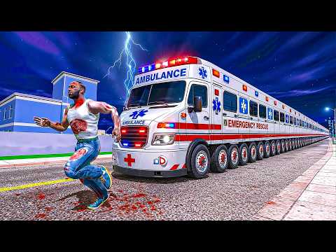 Ambulance Bus Vs Franklin in Indian Bikes Driving 3d