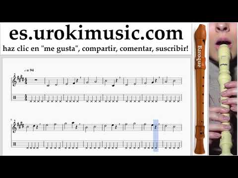 Tutorial de flauta dulce B. Silvestre Dangond Nicky Jam - Cásate Conmigo Clases Notas Parte#1 um