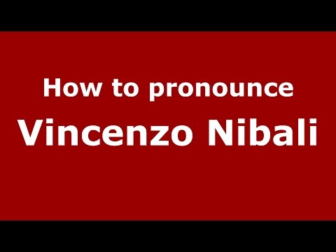 How to pronounce Vincenzo Nibali (Italian/Italy)  - PronounceNames.com