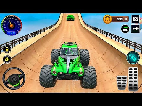 Monster Truck Stunt Racing - Car Game - Android Gameplay 😱