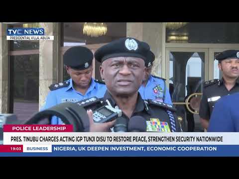 Pres. Tinubu Charges Acting IGP Tunji Disu To Restore Peace, Strengthen Security Nationwide