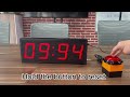 Hot 4 Digit LED Digital Challenge Countdown Timer With Red Pressed Button