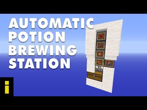 Simple Self Refilling Automatic Potion Brewing Station For Minecraft (Tutorial)