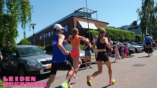 Leiden Marathon Afstand 10 km Zondag 11 mei 2025 met Jacelyn Gruppen, Anne Luijten en Andy Fuller