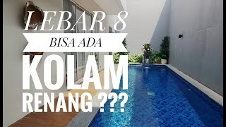 Inspirasi Rumah Minimalis Ideal Lebar 8 Bisa Ada Kolam Renang Yang Elegant
