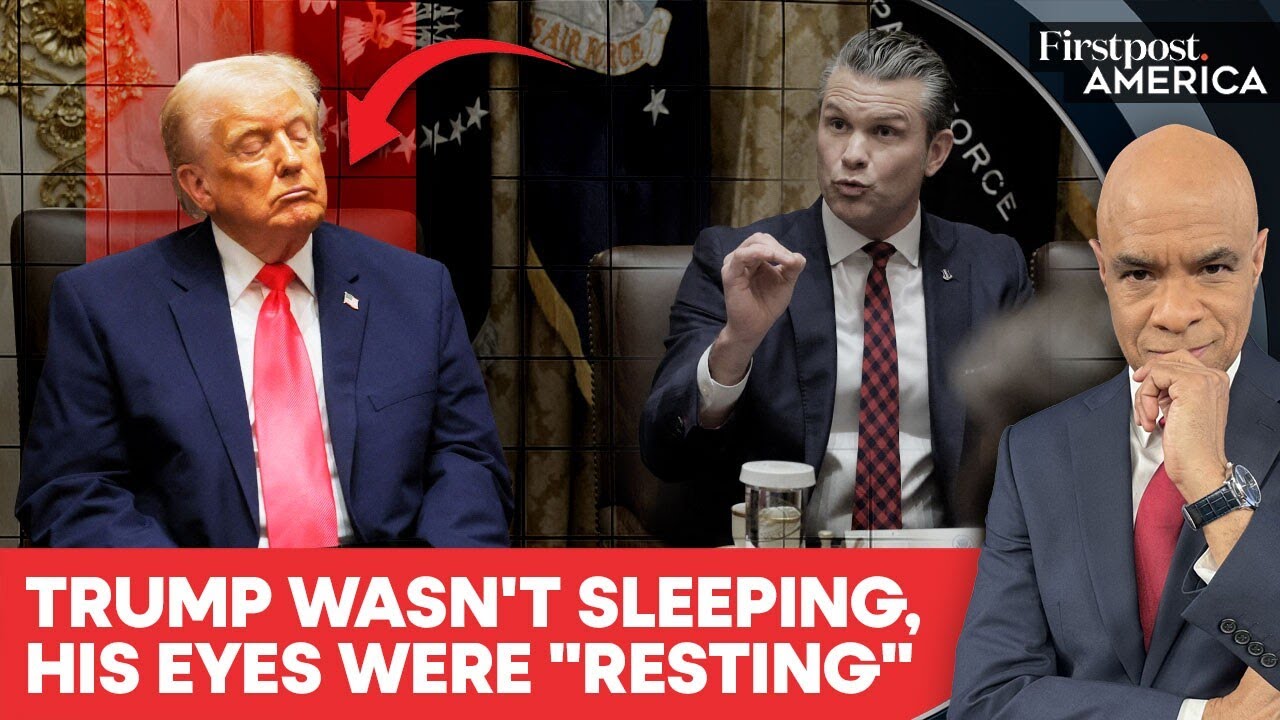 Trump Denies Sleeping In White House Meetings, Says his Eyes Were "Resting" | Firstpost America