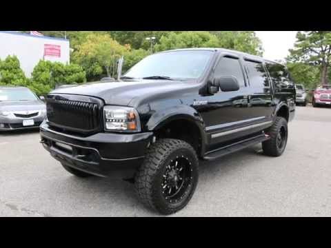 Review of LIFTED 2004 Ford Excursion Limited For Sale~20" Fuels~LEDS~DVD~Navi~NOS