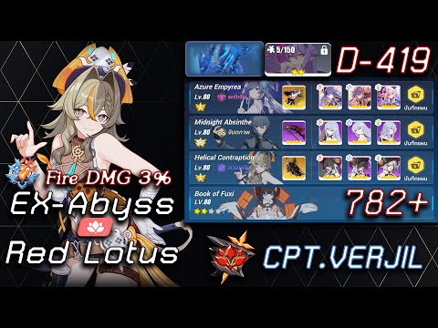 [Honkai Impact 3] EX Abyss Red Lotus - Kosma (782 Pts) D-419