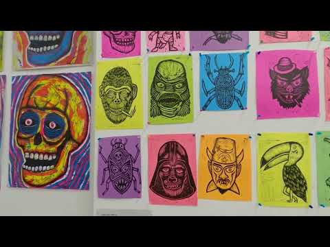 A look around Lino Print 3