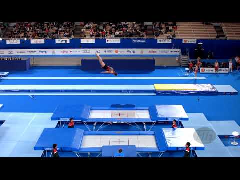 HANCHAROU Uladzislau (BLR) M - 2019 Trampoline Worlds, Tokyo (JPN) - Qualification Trampoline R2