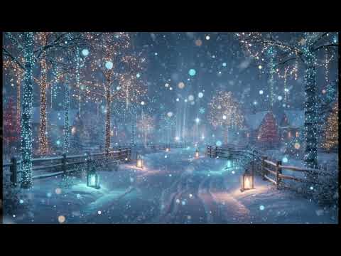 Christmas Screensaver with Relaxing Music Enchanted Winter Wonderland Lights in 4K