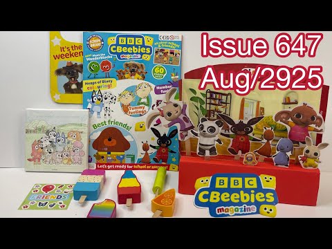 CBeebies magazine, issue 647, Aug/2025 with mega play pack 🍭 🍭🍭🍭