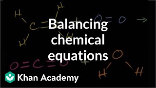 Visually understanding balancing chemical equations | High school chemistry | Khan Academy