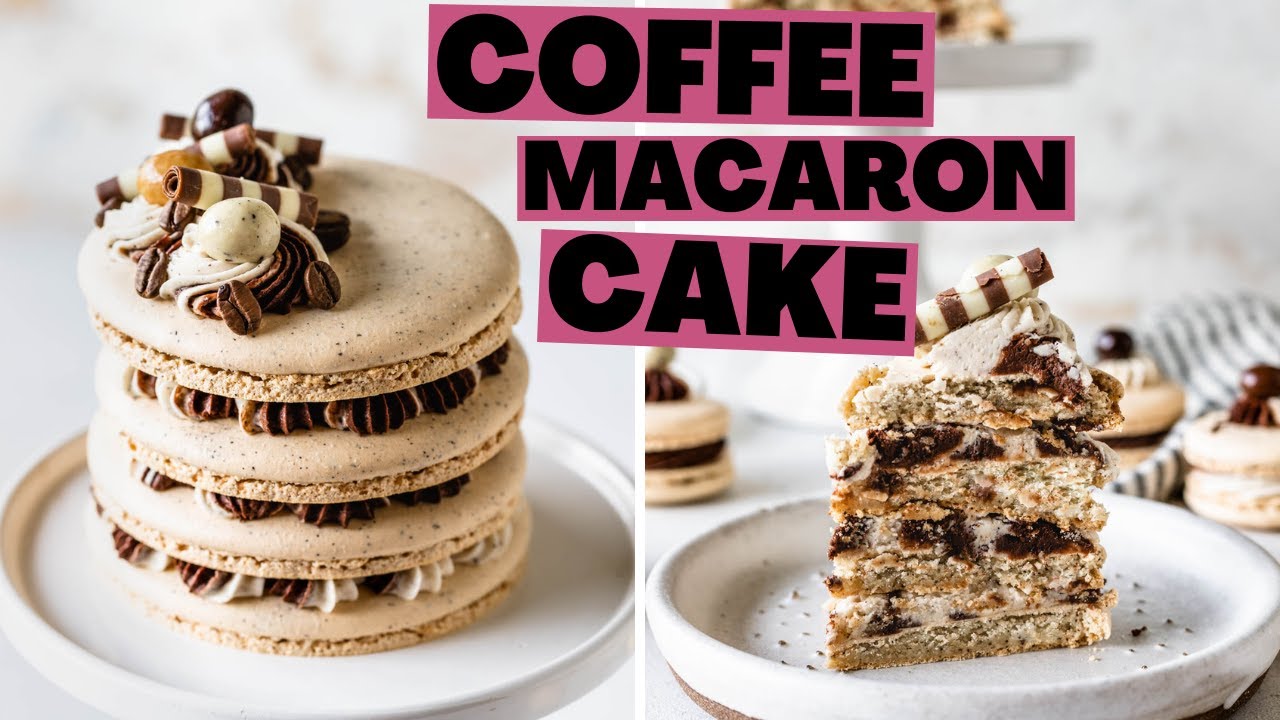 Coffee Macaron Cake