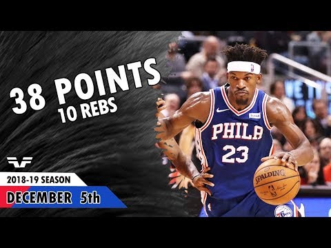 Jimmy Butler - 2018.12.05 - 76ers vs Raptors - 38 Pts, 10 Rebs