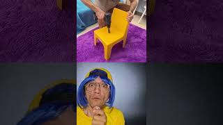 BICICLETA COM  CADEIRA Amarela ‼️⚠️😱 #shorts #funny #comedy