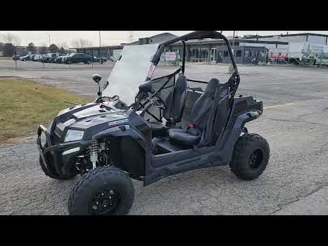 Highlander 200cc UTV Fuel Injected With Black Custom Rims And Street Legal Light Kit Gas Golf Cart