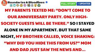 My Parents Texted Me "Don't Come — Only Elites Are Invited"—Their Guests Started Asking Where I Was