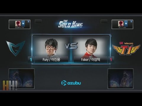 Faker vs Fury - Game 3 - "The Solo King" Korean 1vs1 Tournament