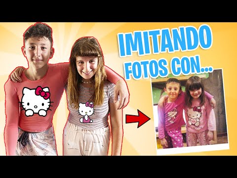 RECREAMOS FOTOS de la INFANCIA con ¡¡FAMILIA YOUTUBER!! Nuestros recuerdos.