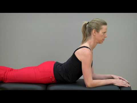 Neck extensor strengthening - YouTube video thumbnail.