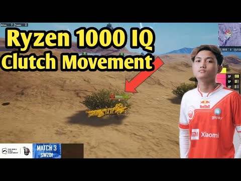 BTR Ryzen 1000 IQ Gameplay in PMGC 2020 | BTR Ryzen Clutch Movement