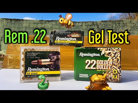 Remington Yellow Jacket vs. Viper vs. Golden Bullet Ballistic Gel Test & Review