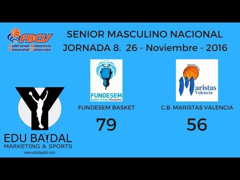 FUNDESEM BASKET SCHOOL INNOVA MUTXAMEL - CLUB BALONCESTO MARISTAS VALENCIA. JORNADA 8
