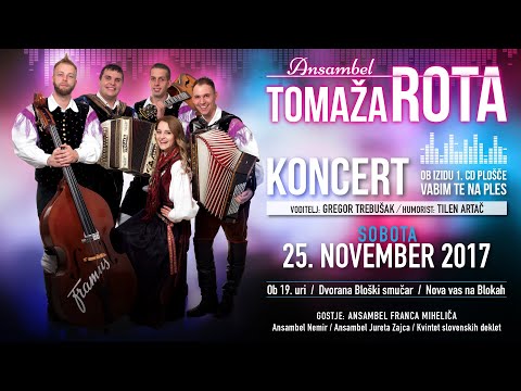 ANSAMBEL TOMAŽA ROTA - KONCERT ob izidu 1. CD plošče Z GOSTI (v živo)