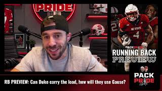 NC STATE FOOTBALL PREVIEWS | RB:  Can Duke carry the load How does Gause fit  What about Paylor