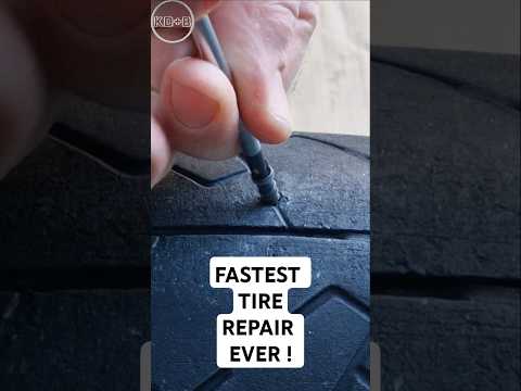 Fastest Tire Repair Kit Ever ! #tirerepair #tireplugs # tirescrew #viral #viralvideo